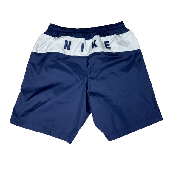 Vintage Nike Mens Shorts Athletic Training Navy Blue White Small Black Label - Picture 1 of 9